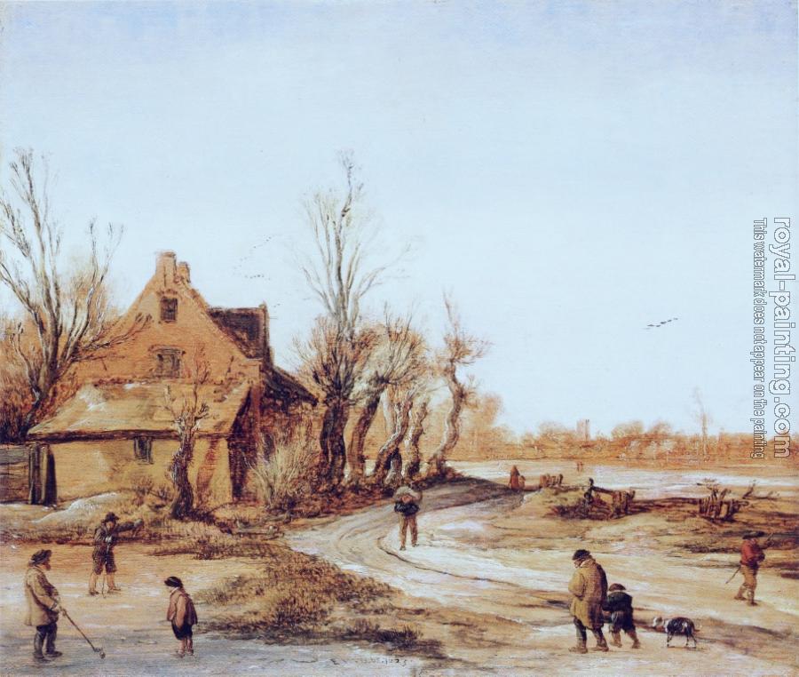 Esaias Van De Velde : Winter Landscape II